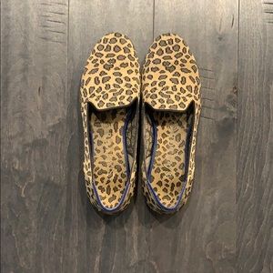 Rothys sported/cheetah print loafers
